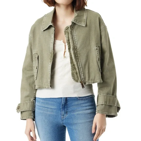 Sam Edelman Mesa Cropped Utility Jacket - Picture 1 of 15